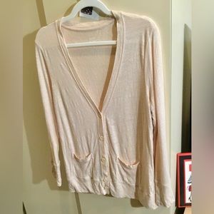 J. Crew 100%Linen lightweight cardigan